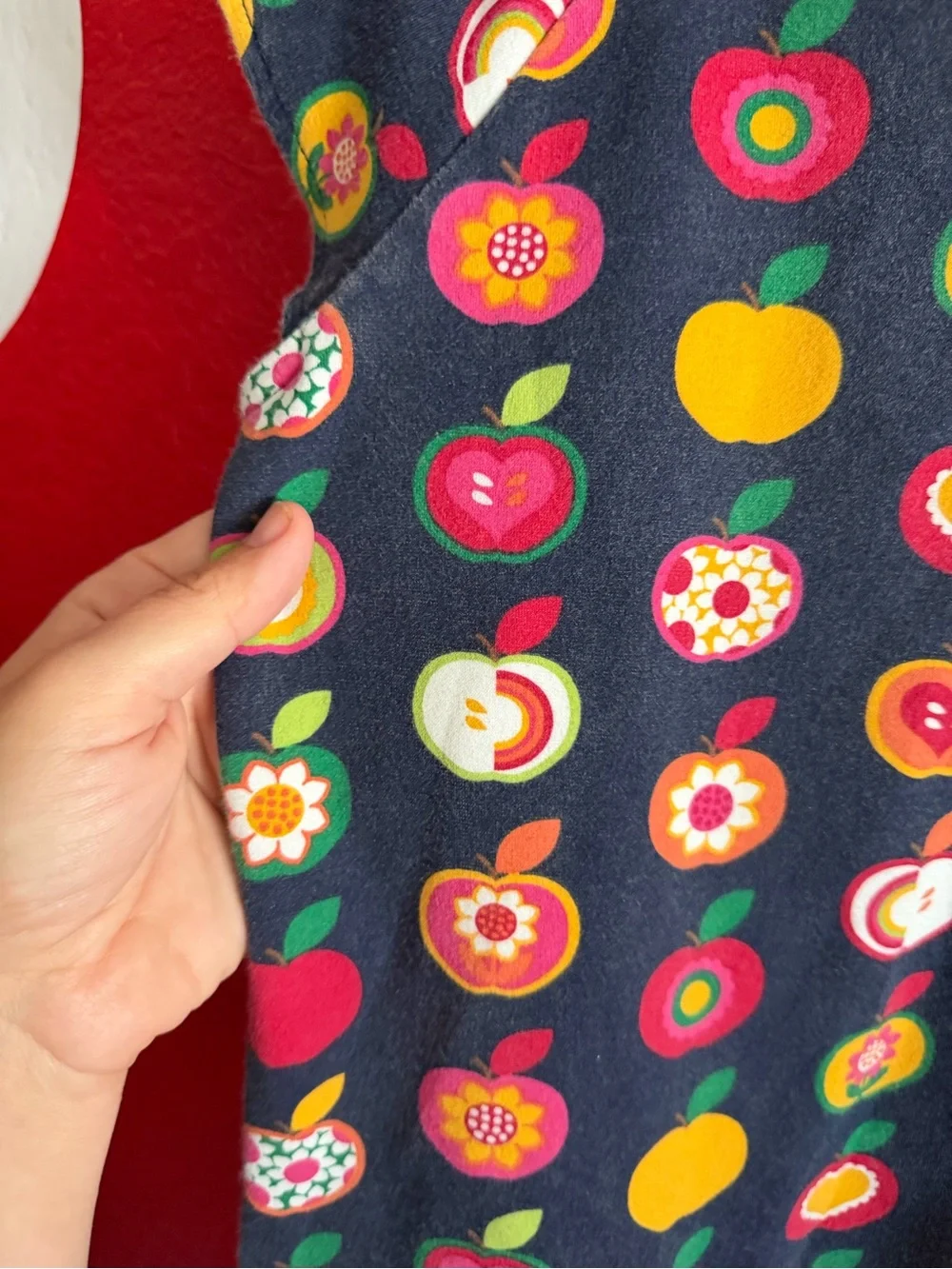 Gymboree Navy Fruit & Heart Cap-Sleeve Dress